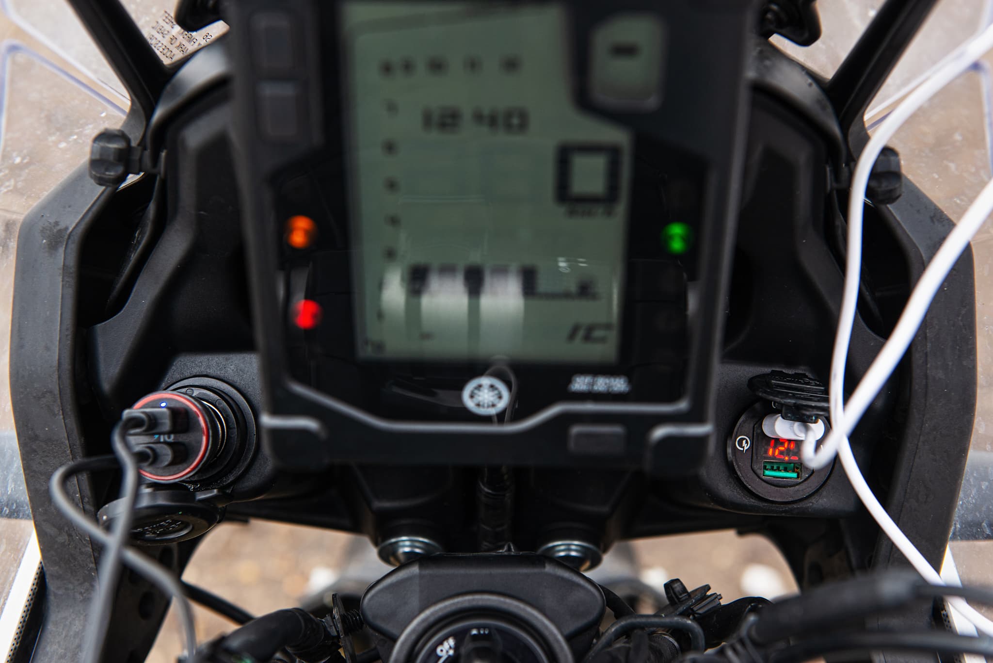 12V Motorrad Lenker Dual USB Buchse Steckdose Ladegerät Schalter